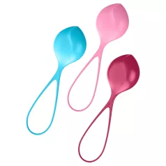 Satisfyer - bolas de pompoarismo - kit 3 peças