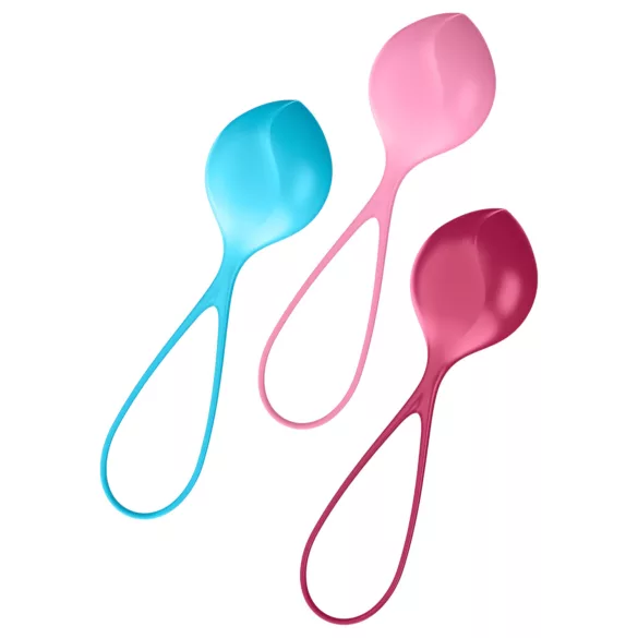 Satisfyer - bolas de pompoarismo - kit 3 peças
