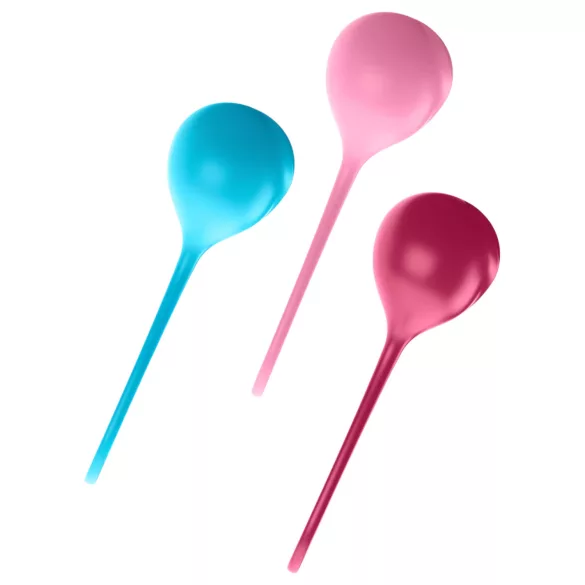 Satisfyer - bolas de pompoarismo - kit 3 peças