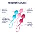 Conjunto de Bolas Satisfyer V - Duo de Exercício Pélvico (3 Peças)