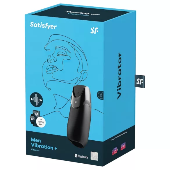 Satisfyer Men - masturbador masculino inteligente - preto