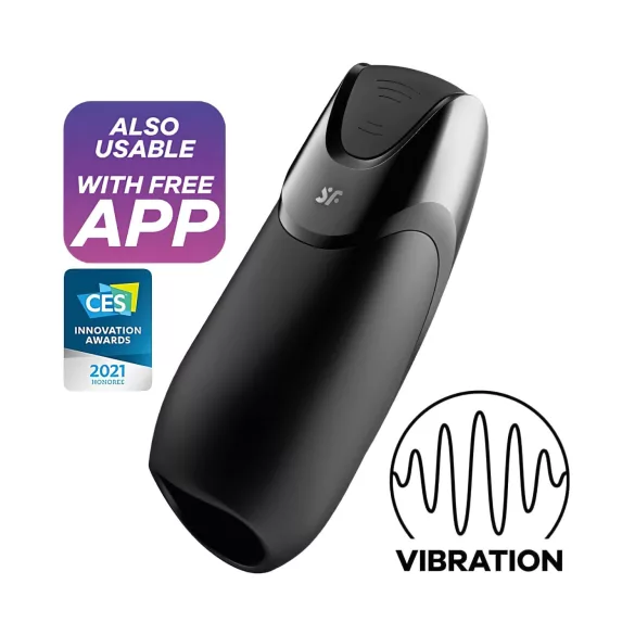 Satisfyer Men - masturbador masculino inteligente - preto