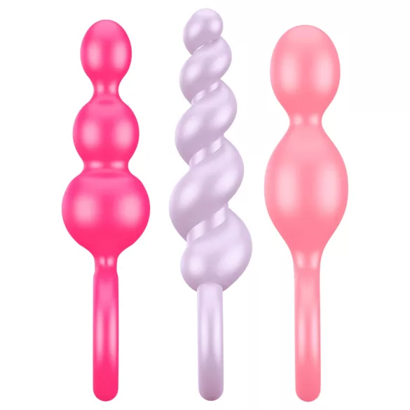 Satisfyer - plug anal set - multicolor silicone (3 peças)