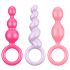 Conjunto Satisfyer Booty Call - Plugues Anais Coloridos (3 Peças)