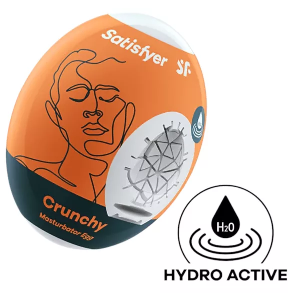Satisfyer Egg Crunchy - masturbador masculino tipo ovo - 1 unidade