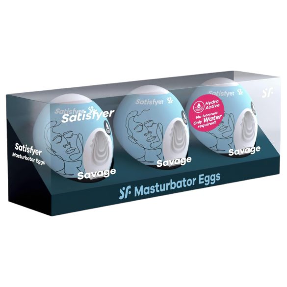 Conjunto de Masturbadores Satisfyer Egg Savage (3 Unidades)