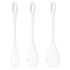 Satisfyer Yoni Power 1 - Conjunto de bolas ben wa brancas (3 peças)