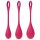 Satisfyer Yoni Power 1 - Conjunto de Bolas de Geisha - Vermelho (3 peças)