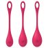 Satisfyer Yoni Power 1 - Conjunto de Bolas de Geisha - Vermelho (3 peças)