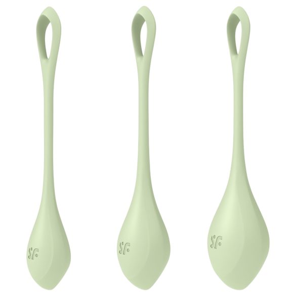 Satisfyer Yoni Power 2 - Kit de Bolas Ben Wa - Verde (3 Peças)