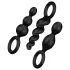 Satisfyer Booty Call - plug anal set - kit com 3 peças - silicone preto
