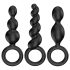 Conjunto Satisfyer Booty Call - Plug Anal - Preto (3 Peças)