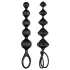 Satisfyer Love Beads - plug anal com esferas - silicone preto - kit