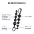 Conjunto de Bolas Anais Satisfyer Love Beads (preto)