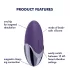Satisfyer Purple Pleasure - vibrador clitóris recarregável - silicone roxo