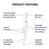 Satisfyer Wand-er Woman - massageador vibratório à prova d'água (branco)