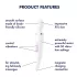 Satisfyer Wand-er Woman - massageador vibratório à prova d’água (branco)