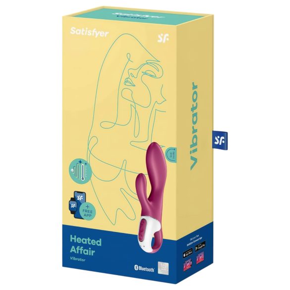 Satisfyer Heated Affair - vibrador clitóris com aquecimento - silicone vermelho