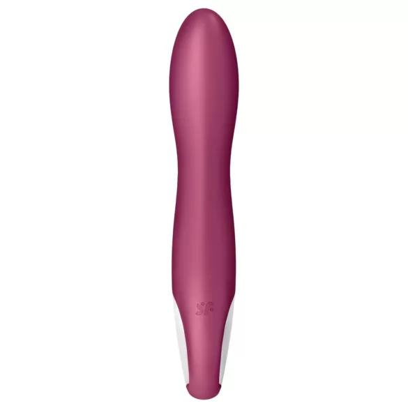 Satisfyer Big Heat - vibrador ponto G aquecido recarregável vermelho