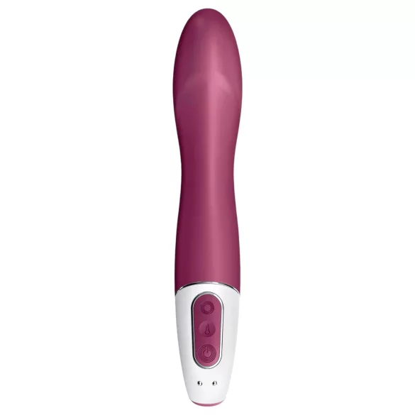 Satisfyer Big Heat - vibrador ponto G aquecido recarregável vermelho
