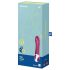 Satisfyer Big Heat - Vibrador aquecido recarregável para ponto G (vermelho)