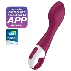   Satisfyer Hot Spot - vibrador de ponto G recarregável com aquecimento (vermelho)
