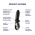 Satisfyer Hot Passion - Vibrador anal aquecedor com controlo por app (preto)