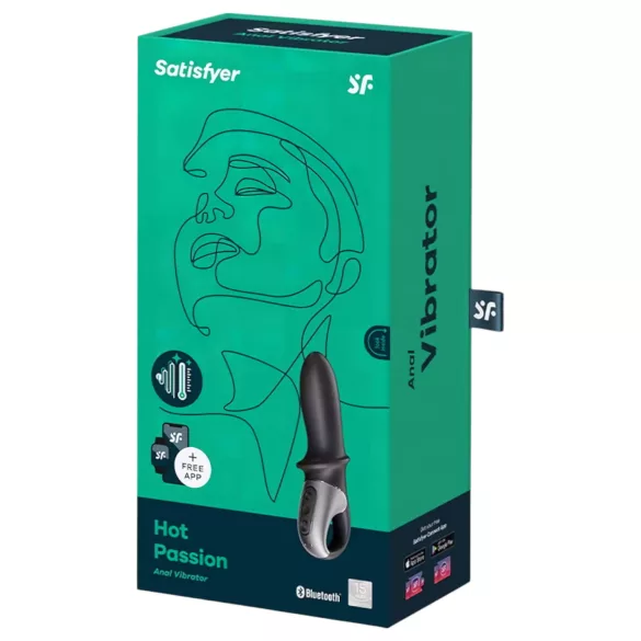 Satisfyer Hot Passion - Vibrador anal aquecedor com controlo por app (preto)