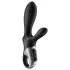 Satisfyer Heat Climax+ - vibrador anal aquecedor inteligente - silicone preto