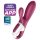 Satisfyer Hot Bunny - Vibrador Aquecedor Inteligente com Estimulador de Clitóris (Vermelho)