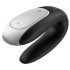Satisfyer Double Fun - vibrador inteligente e à prova de água (preto)
