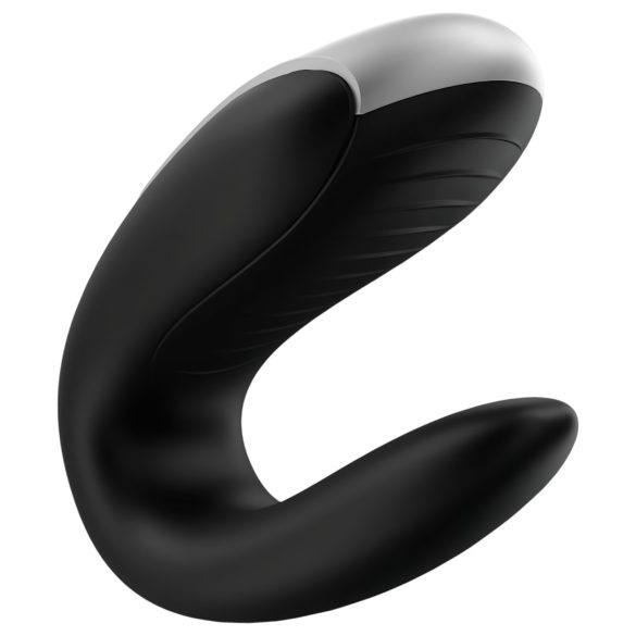 Satisfyer Double Fun - inteligente, à prova d'água, para casais (preto)