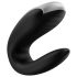 Satisfyer Double Fun - vibrador inteligente e à prova de água (preto)