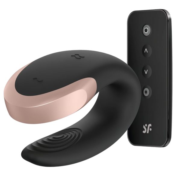 Satisfyer Double Love - vibrador para casais com controle remoto (preto)