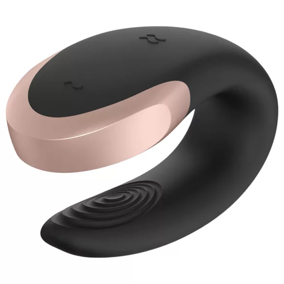 Satisfyer Double Love - Vibrador de casal com controlo por app e comando remoto (preto)