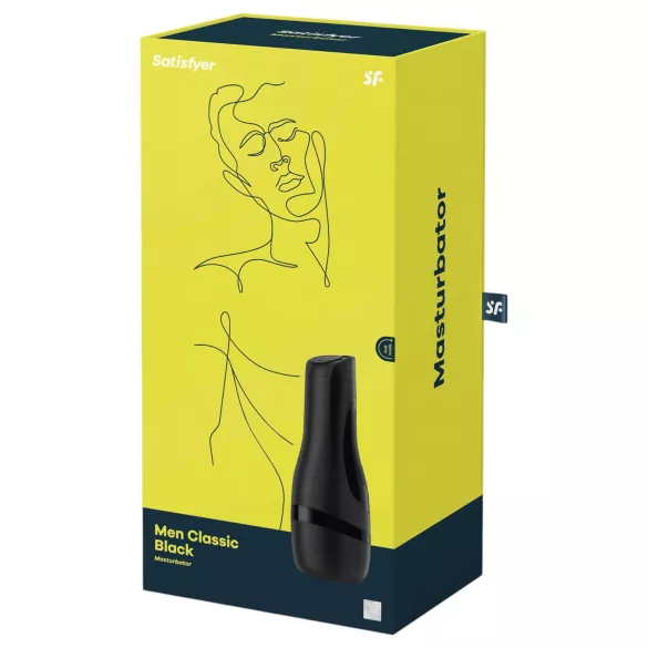 Satisfyer - masturbador masculino manual com sucção - preto
