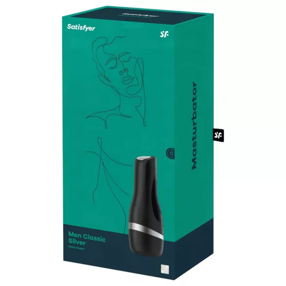 Satisfyer Men Classic - masturbador masculino manual de sucção - prata