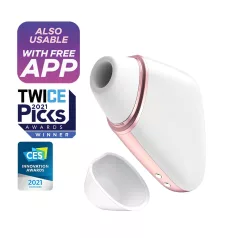   Satisfyer Love Triangle - vibrador clitóris sucção inteligente - branco