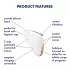 Satisfyer Love Triangle - vibrador clitóris sucção inteligente - branco
