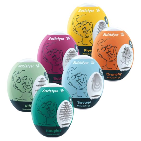 Satisfyer Egg Set - conjunto de ovos masturbadores (6 peças)