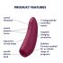 Satisfyer Curvy 1+ - Estimulador Inteligente Vermelho