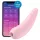 Satisfyer Curvy 2+ - vibrador clitóris sucção app - silicone rosa