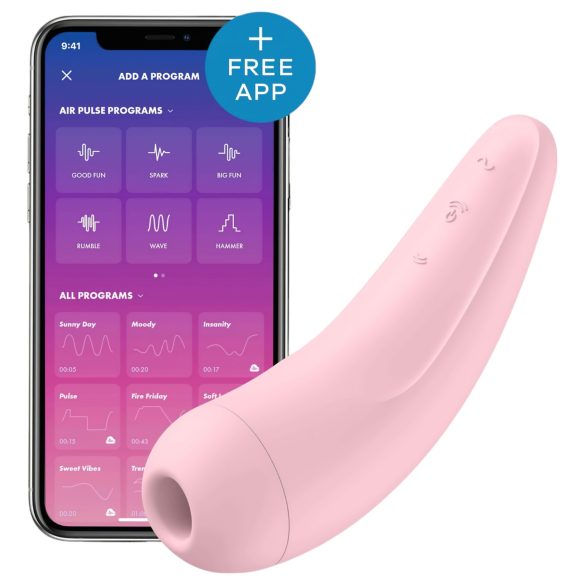 Satisfyer Curvy 2+ - Estimulador Inteligente com Ondas de Ar (Rosa)