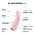 Satisfyer Curvy 2+ - Estimulador Inteligente com Ondas de Ar (Rosa)