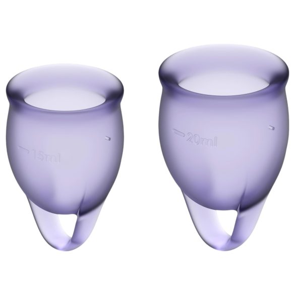 Satisfyer Feel Confident - Conjunto de Copos Menstruais (roxo)