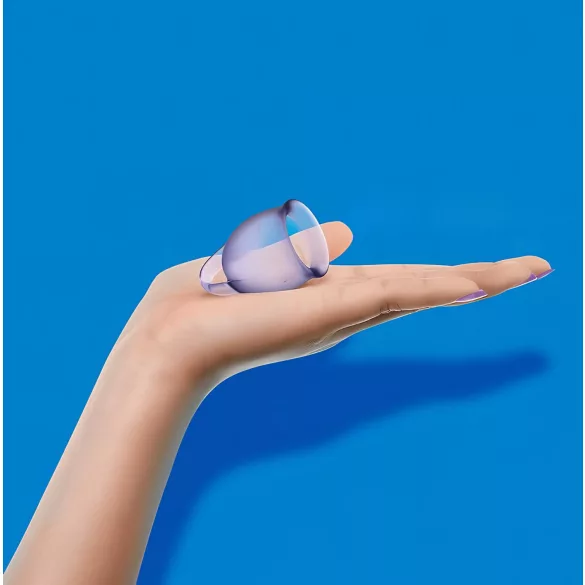 Satisfyer Feel Confident - coletor menstrual em silicone - kit roxo