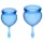 Satisfyer Feel Good - conjunto de copos menstruais de silicone (azul, 2 unid.)