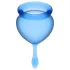 Satisfyer Feel Good - conjunto de copos menstruais de silicone (azul, 2 unid.)