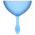 Satisfyer Feel Good - conjunto de copos menstruais de silicone (azul, 2 unid.)