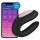 Satisfyer Double Joy - vibrador inteligente à prova d'água para casais (preto)